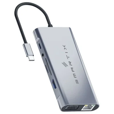 Smartix Premium 11 in 1 USB -C Hub - Grey